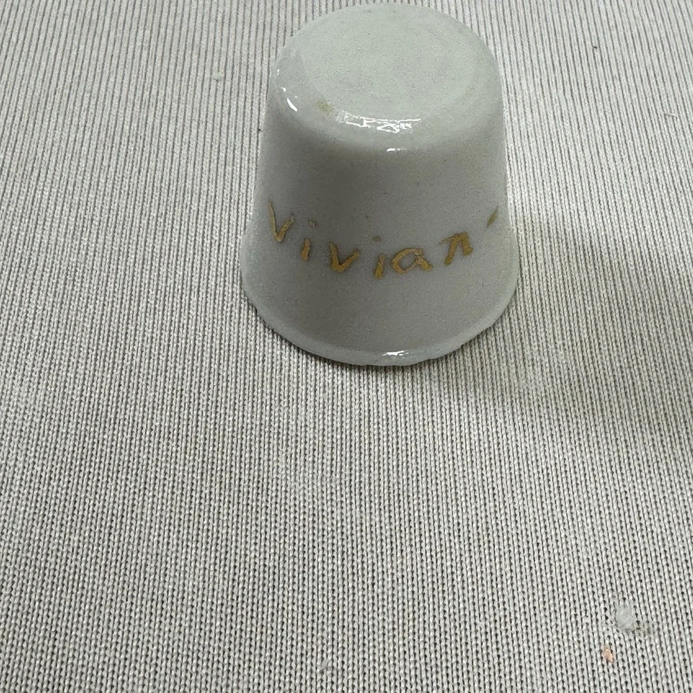 Rose Thimble‎ Vintage Souvenir Collectible